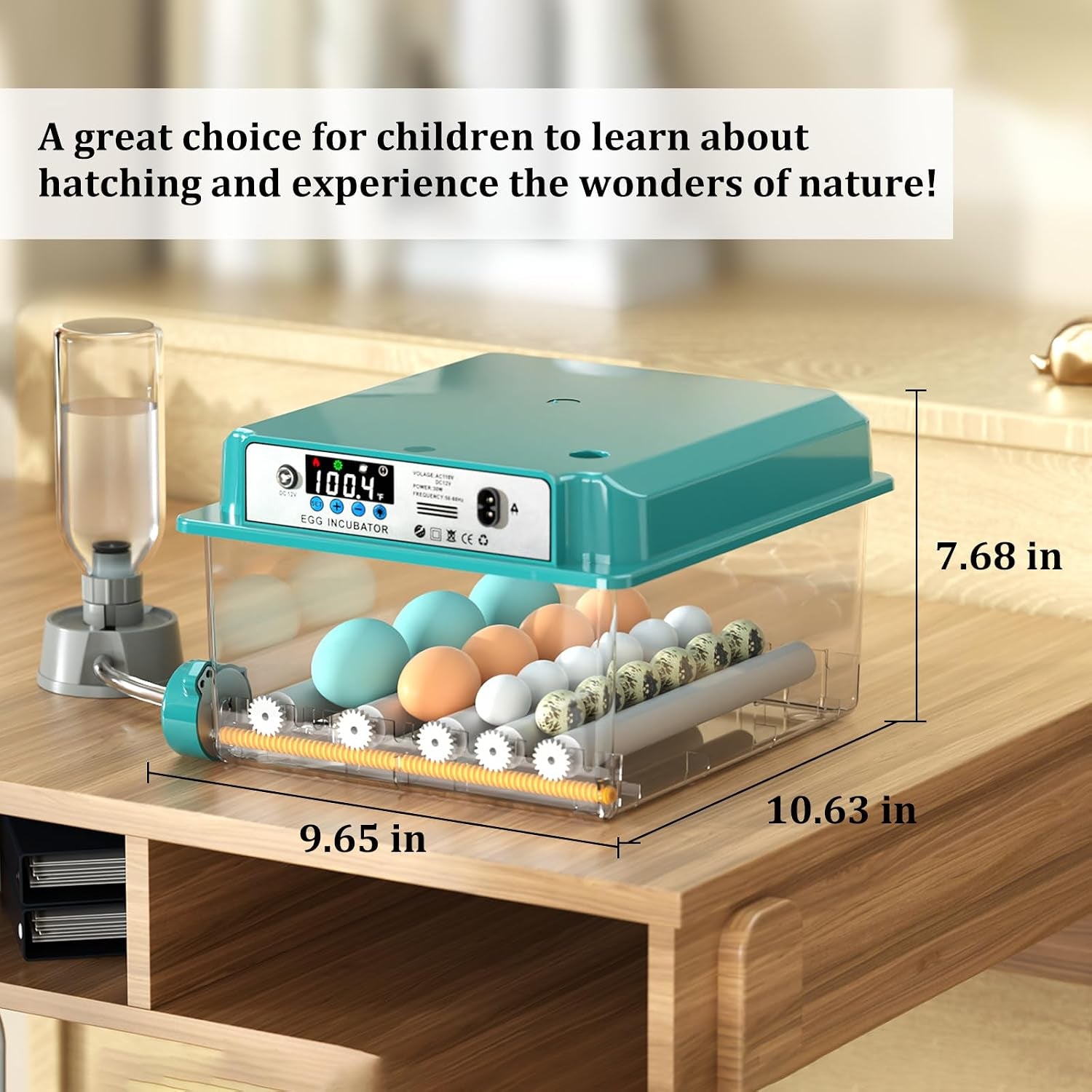 16 egg incubator with automatic turner, product photo 9