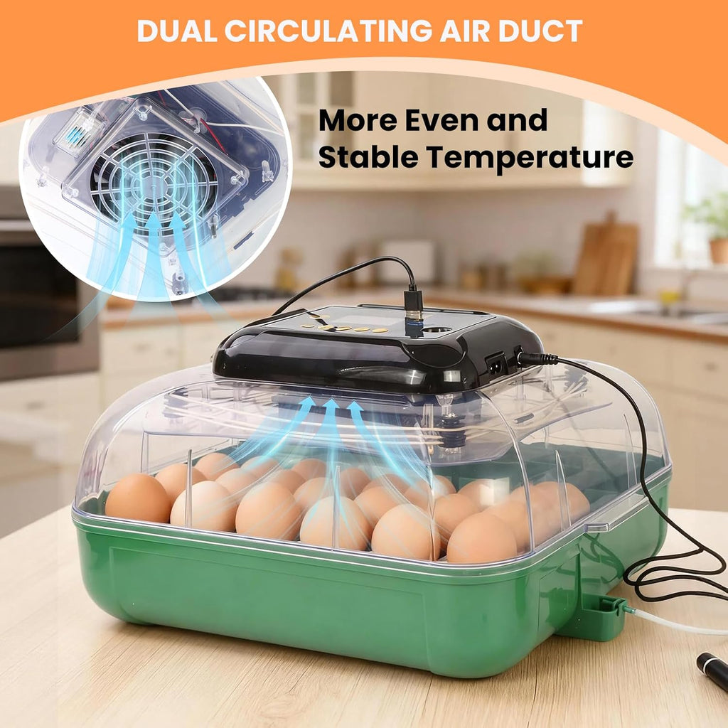 24 egg incubator with humidity control, product photo 5