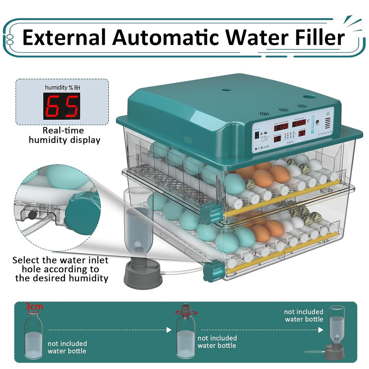 120 egg incubator with 5 preset modes, product photo 4