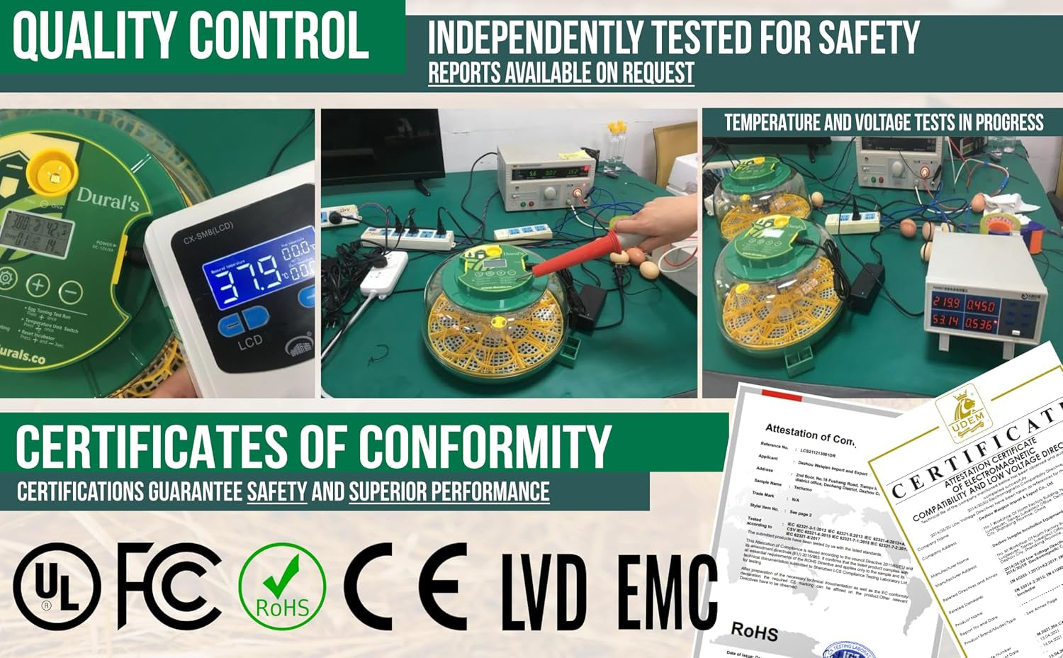 18 egg incubator with day-18 auto stop, product photo 5