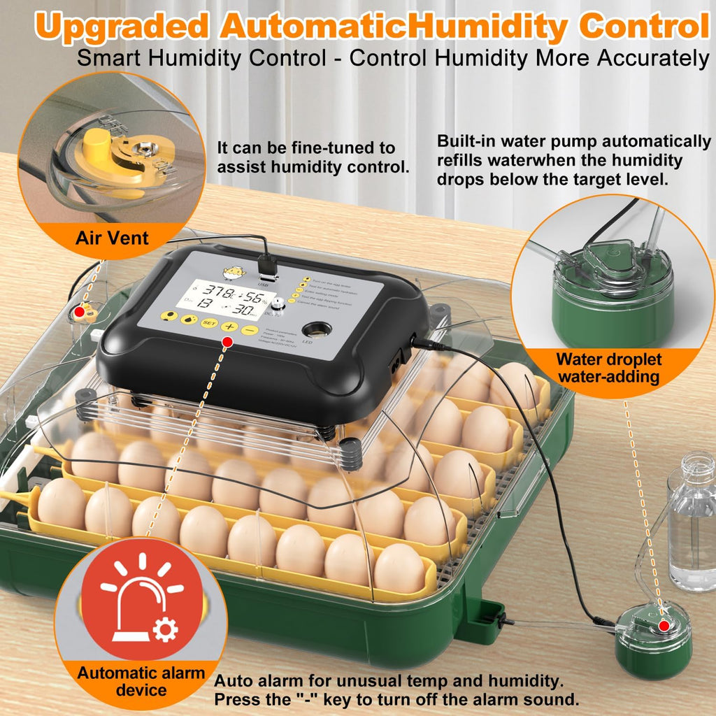 30 egg incubator with automatic water refill, product photo 5