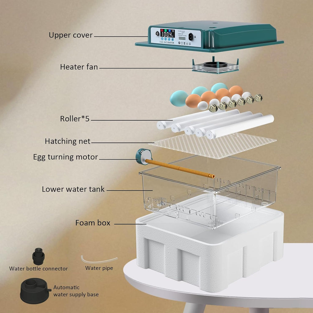 16 egg incubator with automatic turner, product photo 8