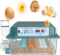 36 egg incubator with 12V battery backup, front view