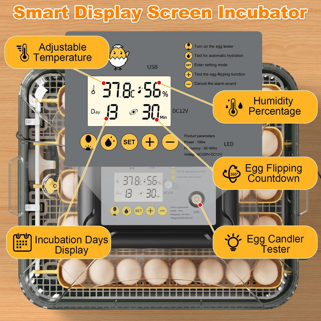 30 egg incubator with automatic water refill, product photo 3