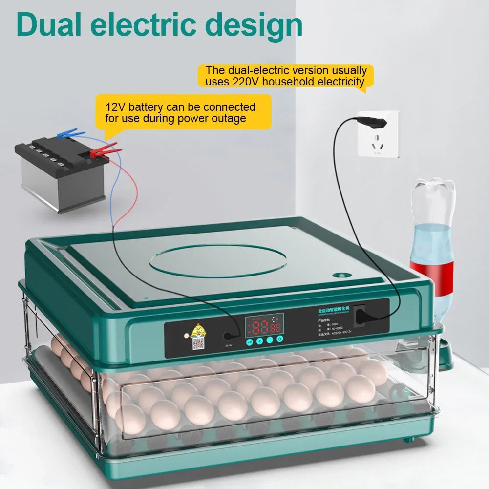 6 and 12 egg incubator for chicken and quail eggs, product photo 4